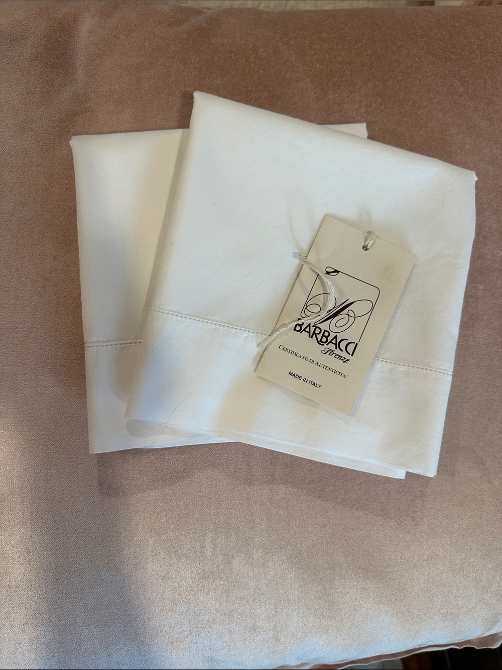 BARBACCI Giza 45 percale standard pillowcases